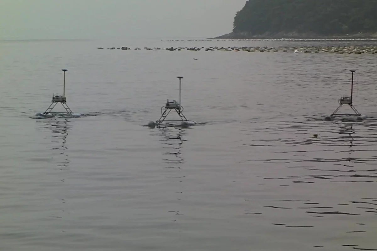 While traveling in a "swarm," as the developers are calling it, the robots will wirelessly exchange information about their locations to ensure they remain spaced apart evenly