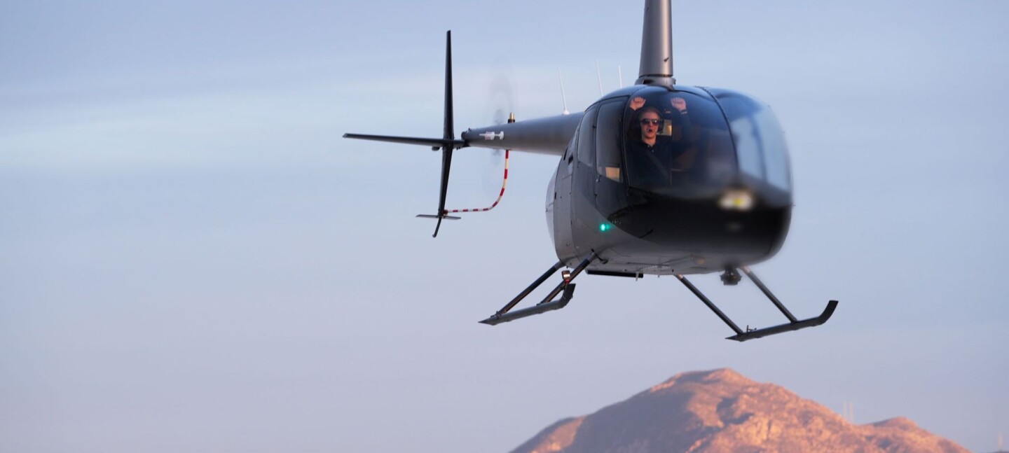 The hover test used a production helicopter