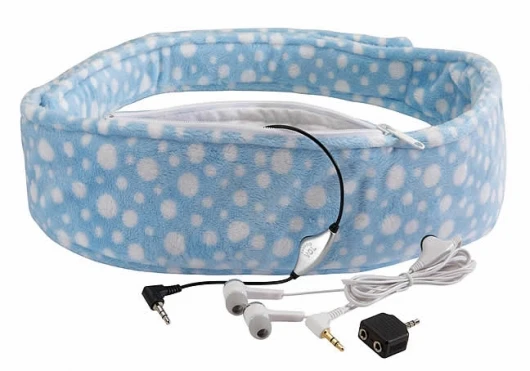The Lullabelly comes with a set of headphones too so you can rock on with your little one