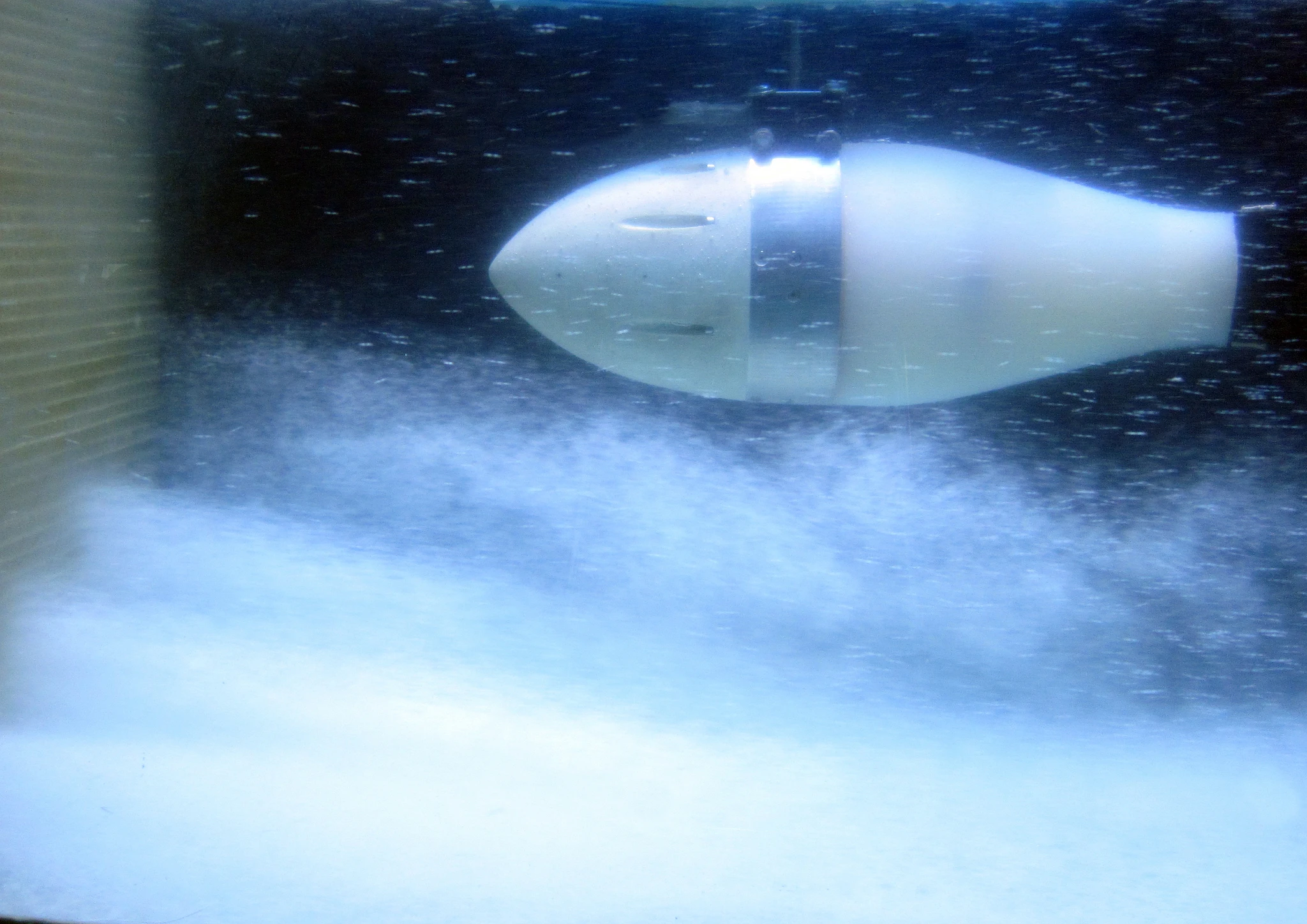 Testing the FILOSE lateral line's response to a current