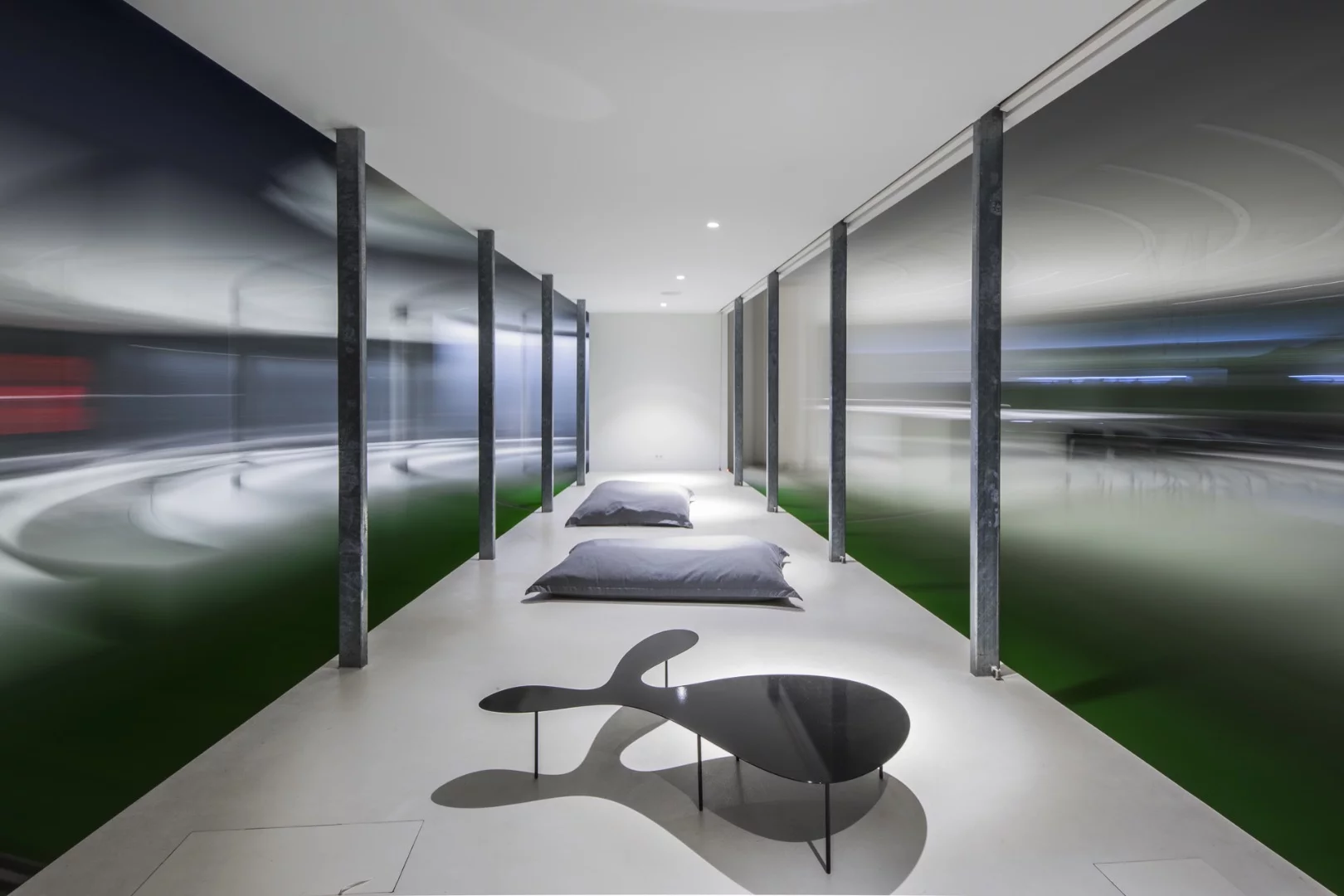 Quadrant House's moving terrace from the inside