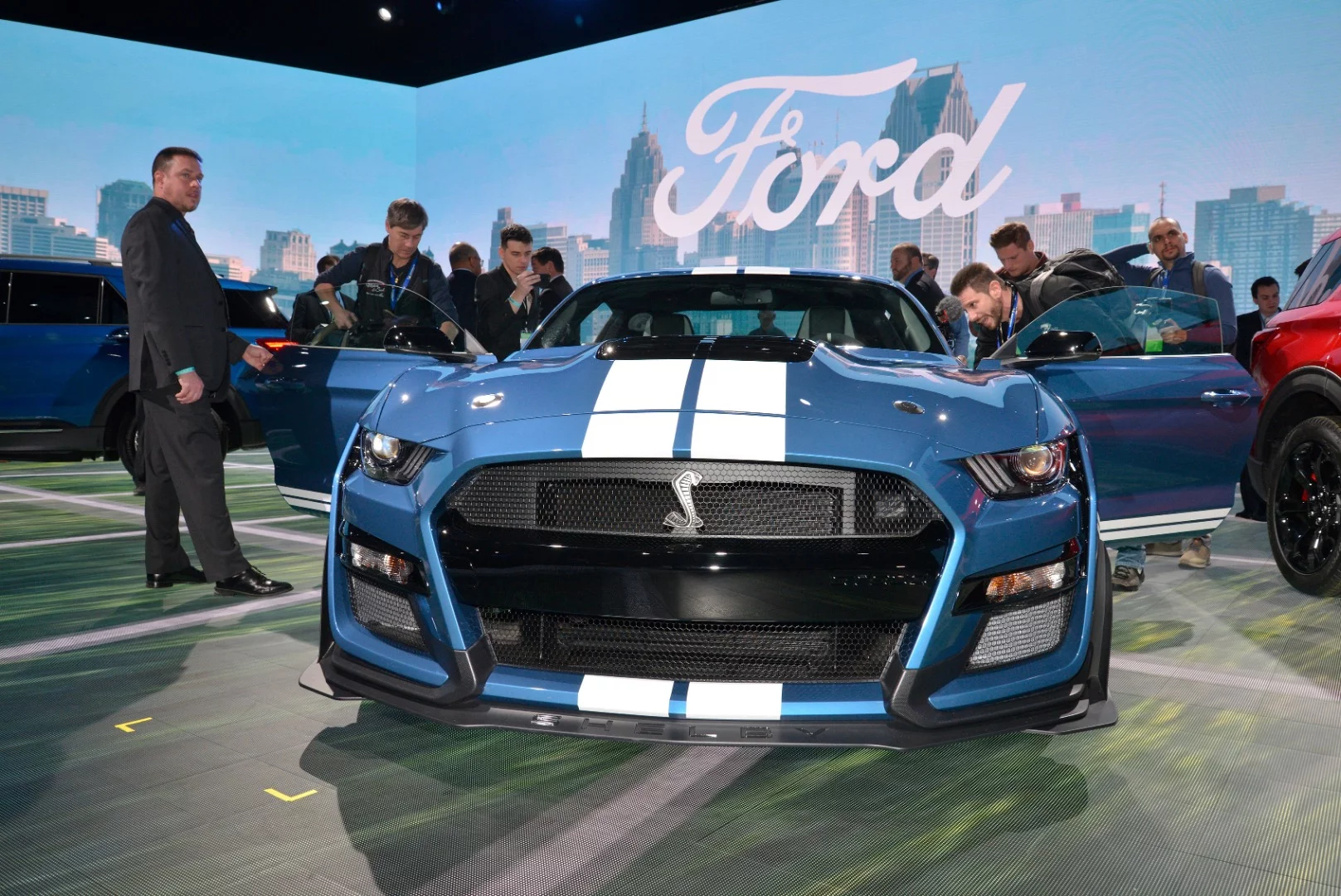 Ford introduced a new Mustang Shelby GT500 at the Detroit Auto Show