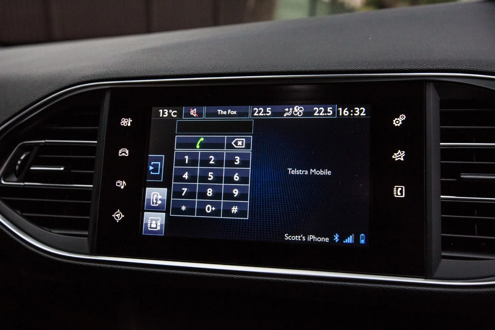 Peugeot's infotainment setup is easy to use, if a little bit sluggish