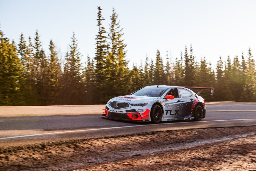 Peter Cunningham's second-placed Acura TLX