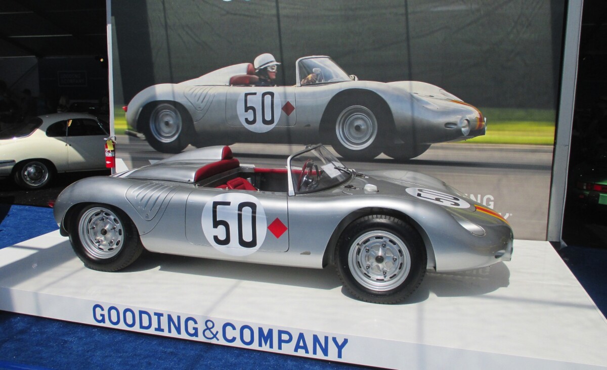 Only three other works RS60s exist, and they're in the Porsche Museum, and the Porsche collections of Miles Collier and Dr. Julio Palmaz, so there was little doubt this RS60 four-cam Spyder (718-044) would sell at a premium and it did so, setting a new record for the model of $5.4 million.