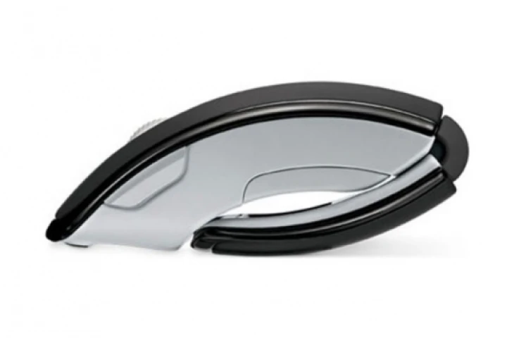 Microsoft's Arc Mouse all folded up and ready to travel