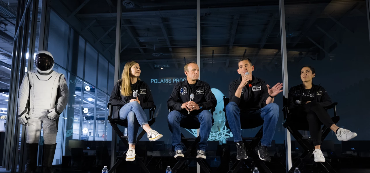 The Polaris Dawn crew discuss the new suit