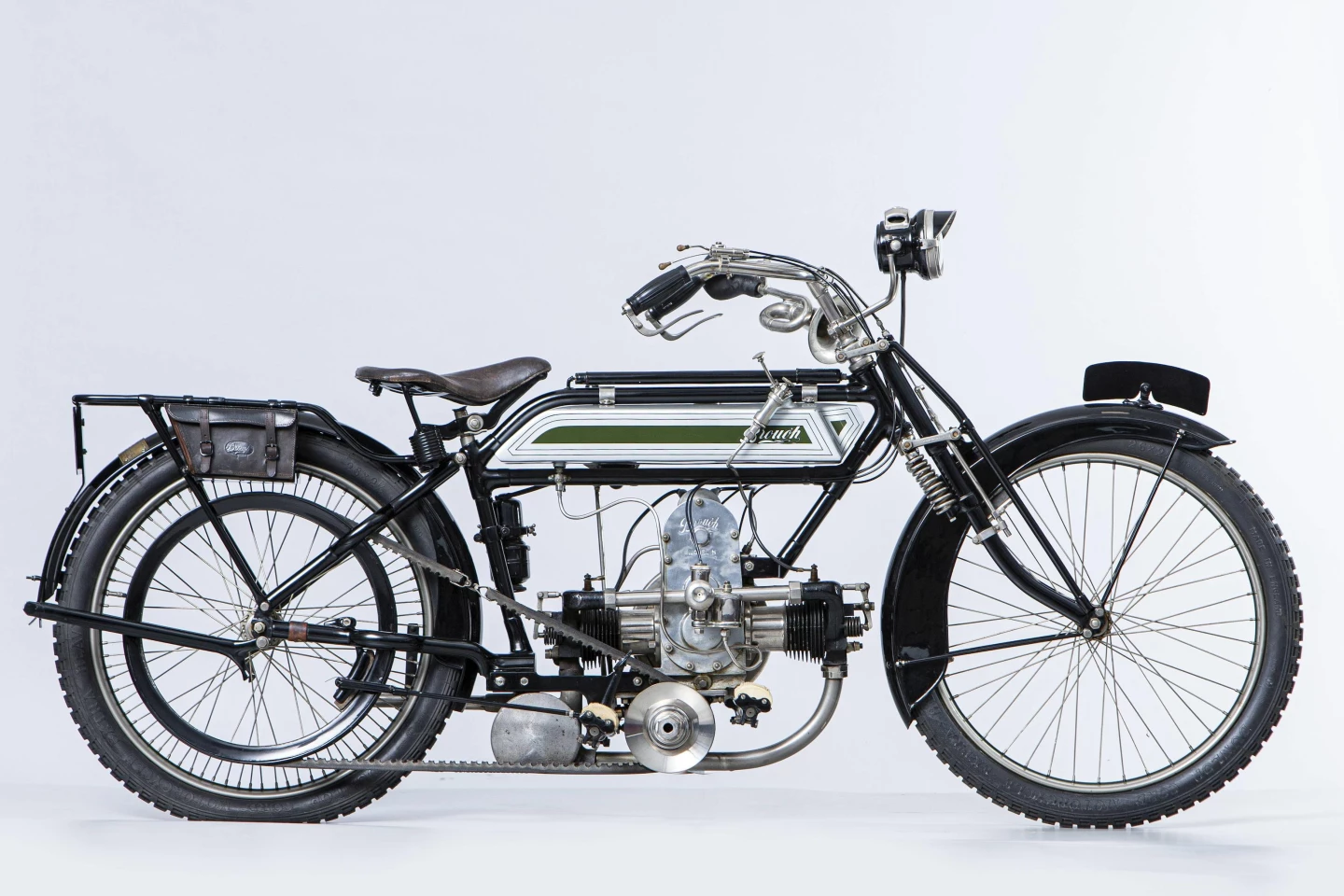 This 1914 Brough 497cc Model H is estimated to sell for between $71,000 to $99,400 (£50,000 to £70,000) at Bonhams’ Three-day Summer Motorcycle Sale on 2-4 July, 2021