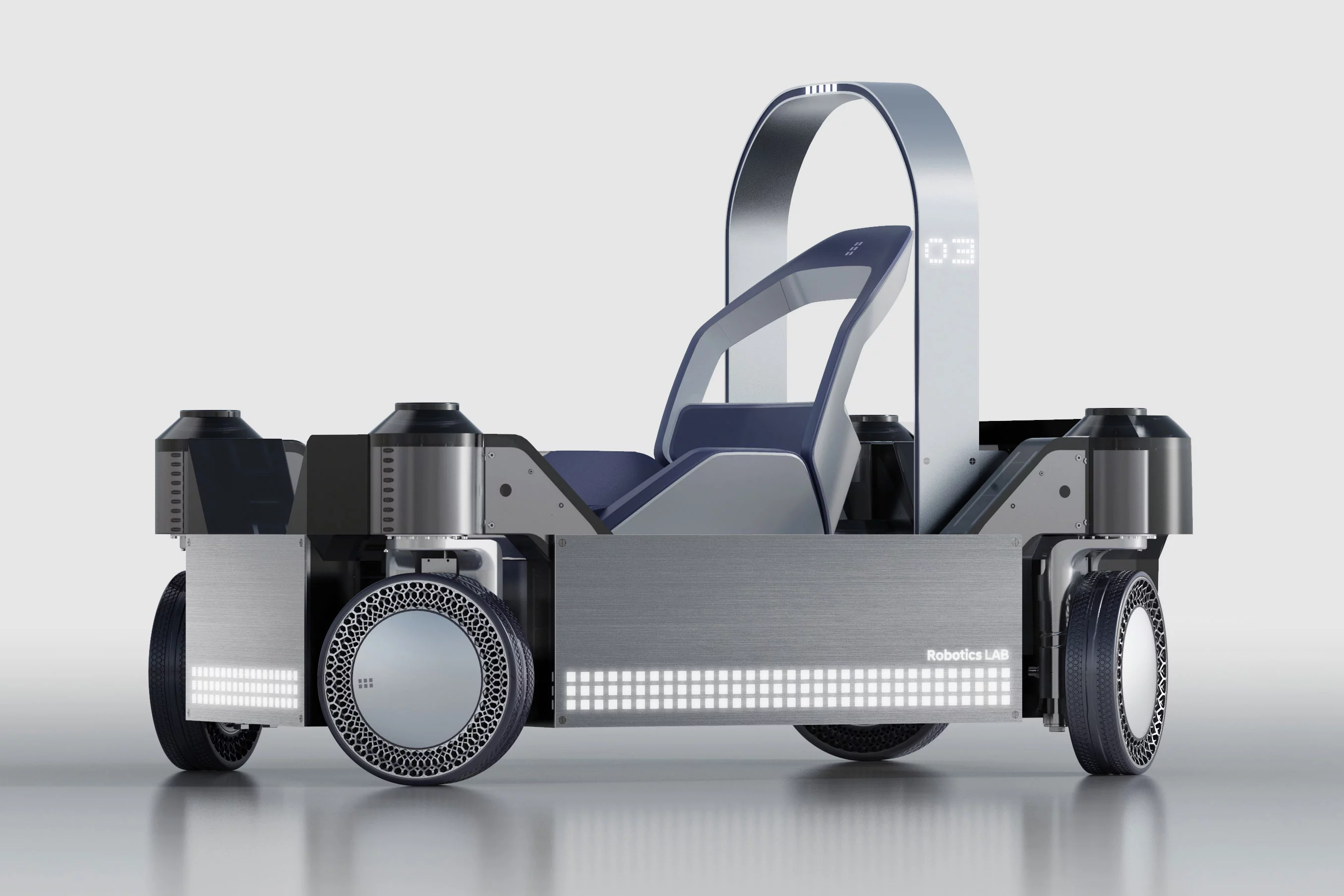 Hankook's i-Flex airless tire adorned Hyundai's L7 concept vehicle at CES 2022