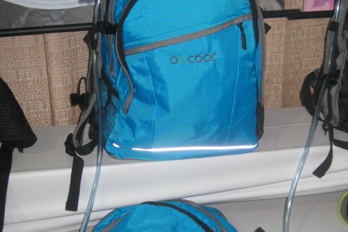 O2 Cool showed its new backpack line at the 2013 Outdoor Retailer Summer Market