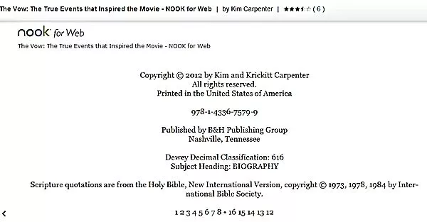 Screenshot of Nook for Web