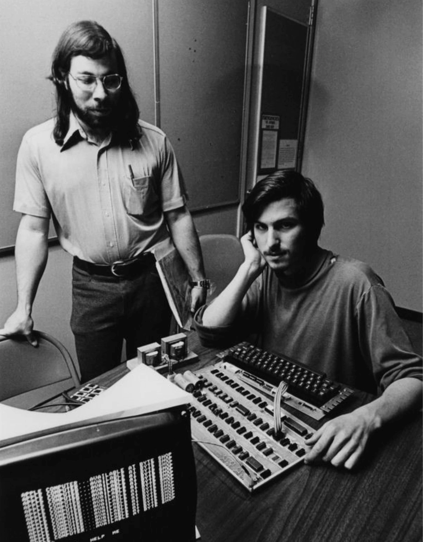 Steve Wozniak and Steve Jobs circa 1976