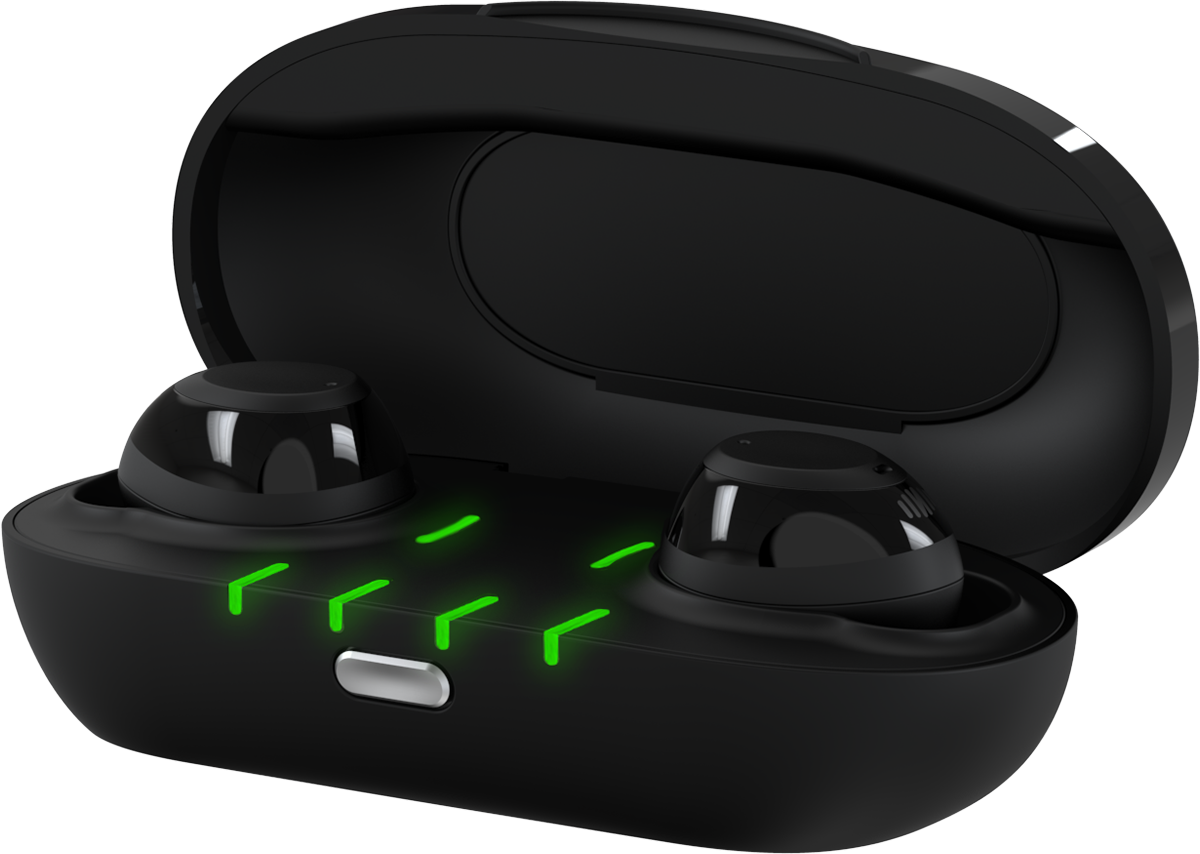 Nuheara IQbuds Boost: in their charging case