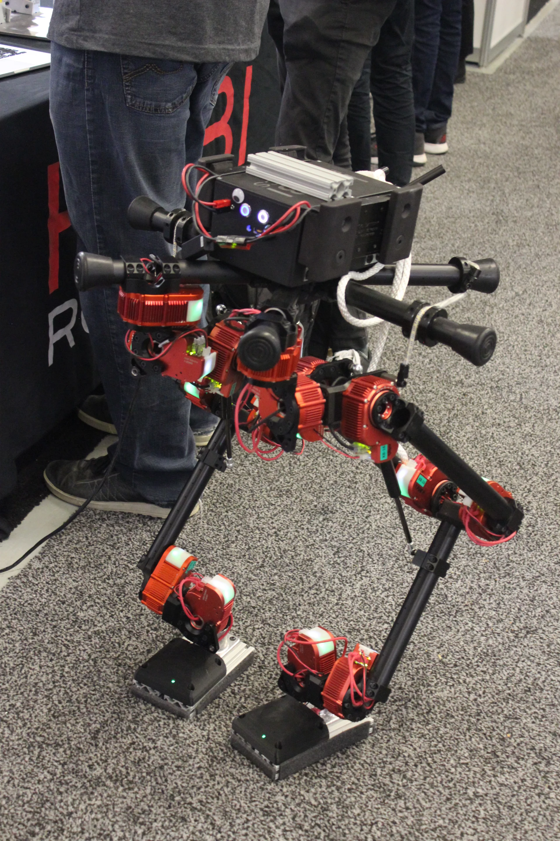 A self-balancing biped robot, from HEBI Robotics