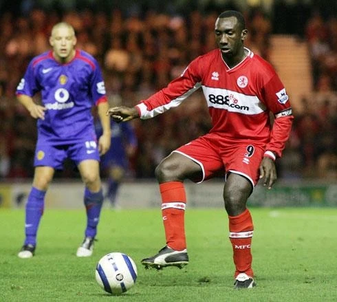 Middlesborough player wearing the SPI Elite system