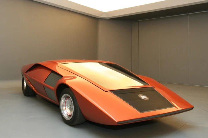 The Bertone Stratos HF Zero concept debuted at the 1970 Turin Motor Show