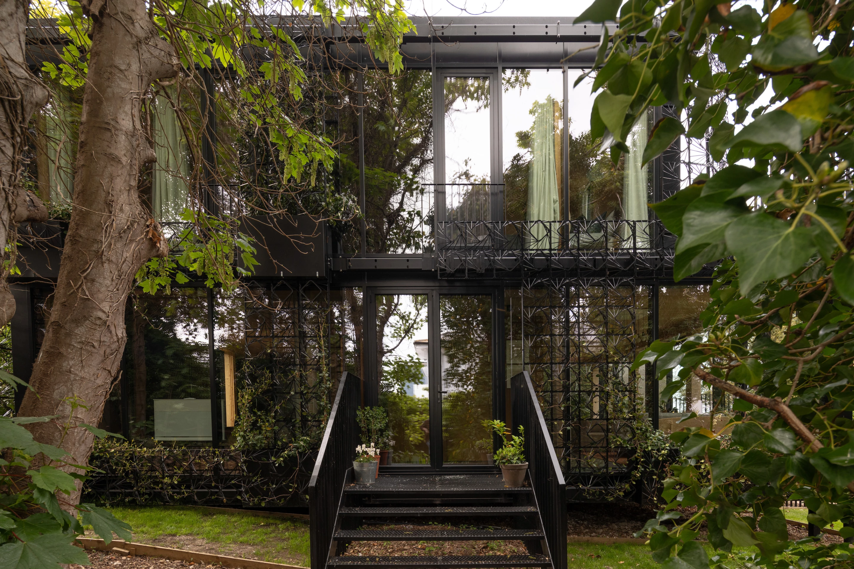 Structurally, Woven mostly consists of cross-laminated timber and steel, as well as some concrete foundations