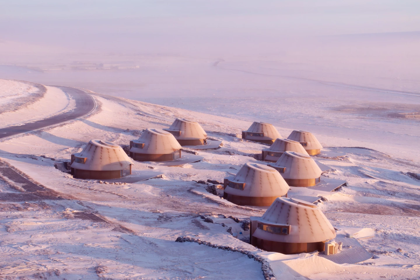 The Volcano-In Hotel of Arrivals is scattered across the Baiyinkulun Steppe