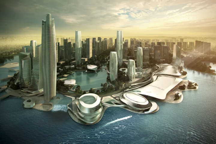 Pingtan is planned to be transformed into a new commercial hub between China and Taiwan (image: 10 Design)