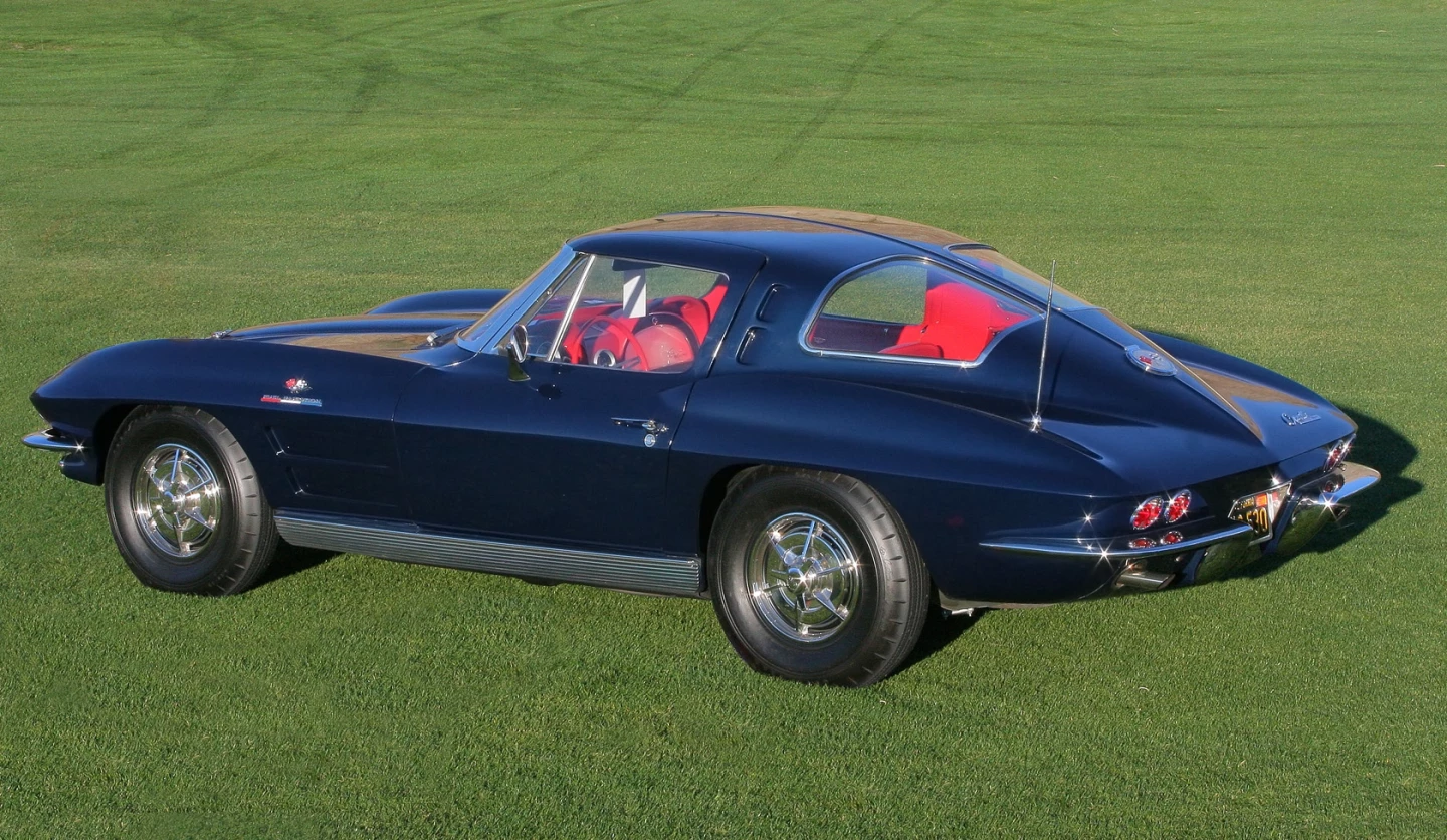 The 1963 "Split Window" Chevrolet Corvette Stingray, one of Stephenson's favorite designs