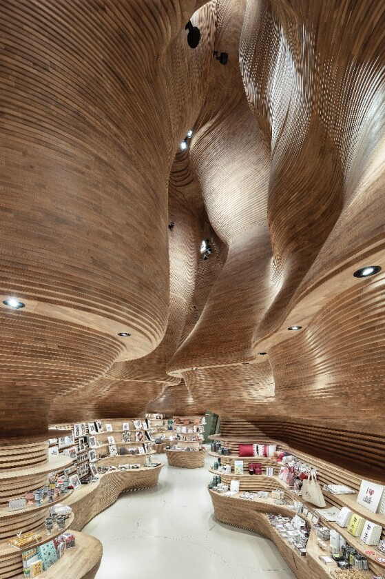 Gift Shops of National Museum of Qatar was designed by Koichi Takada Architects. The project is a finalist in the Retail category