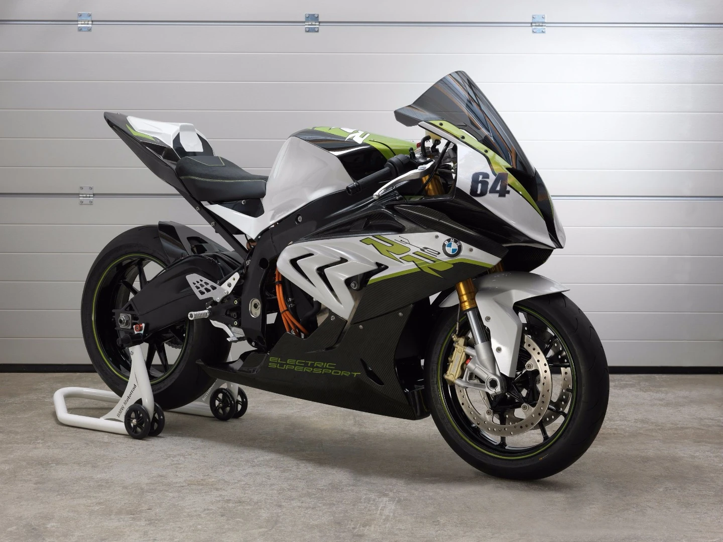 The eRR electric superbike was revealed by BMW Motorrad as an experimental vehicle