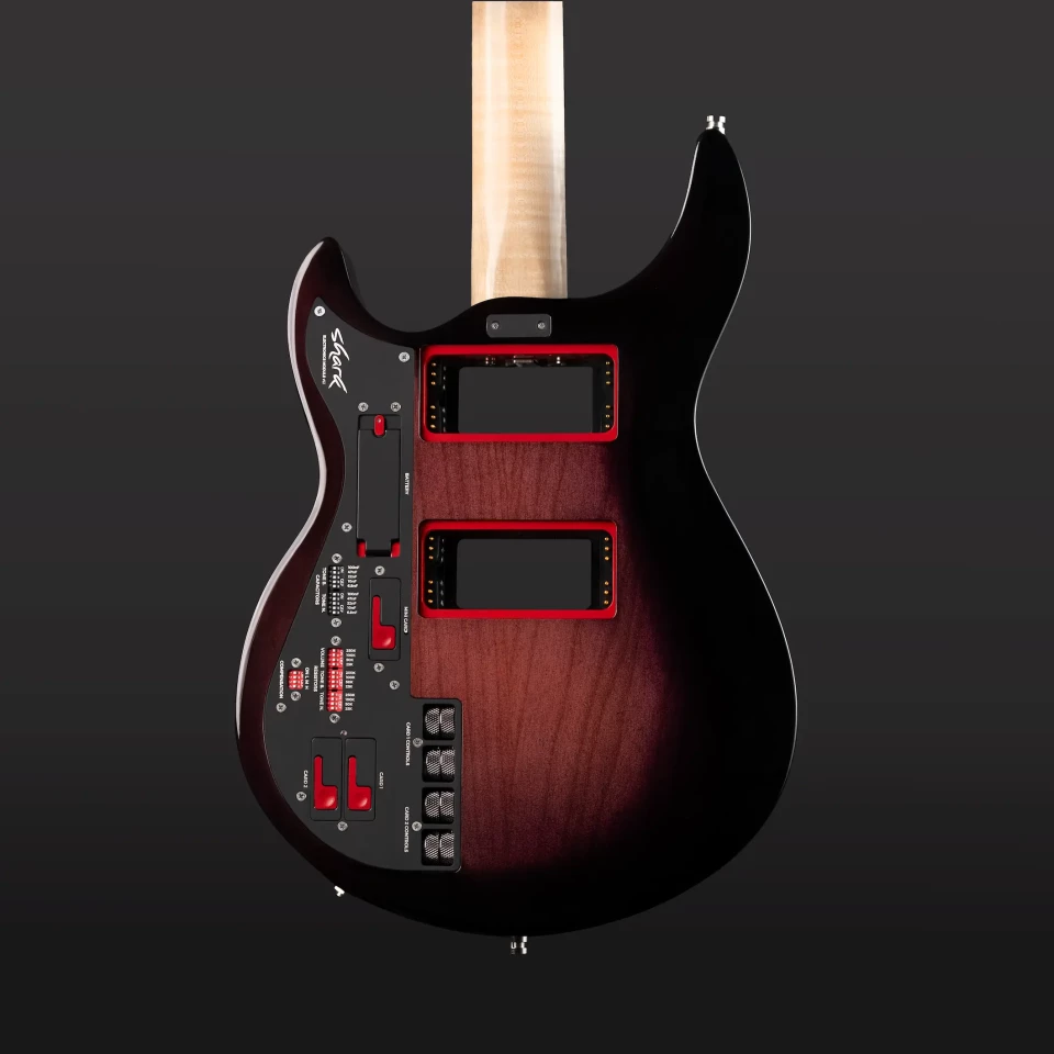 Any pickup can be mounted on a Shark module without soldering, and dropped into the guitar instantly