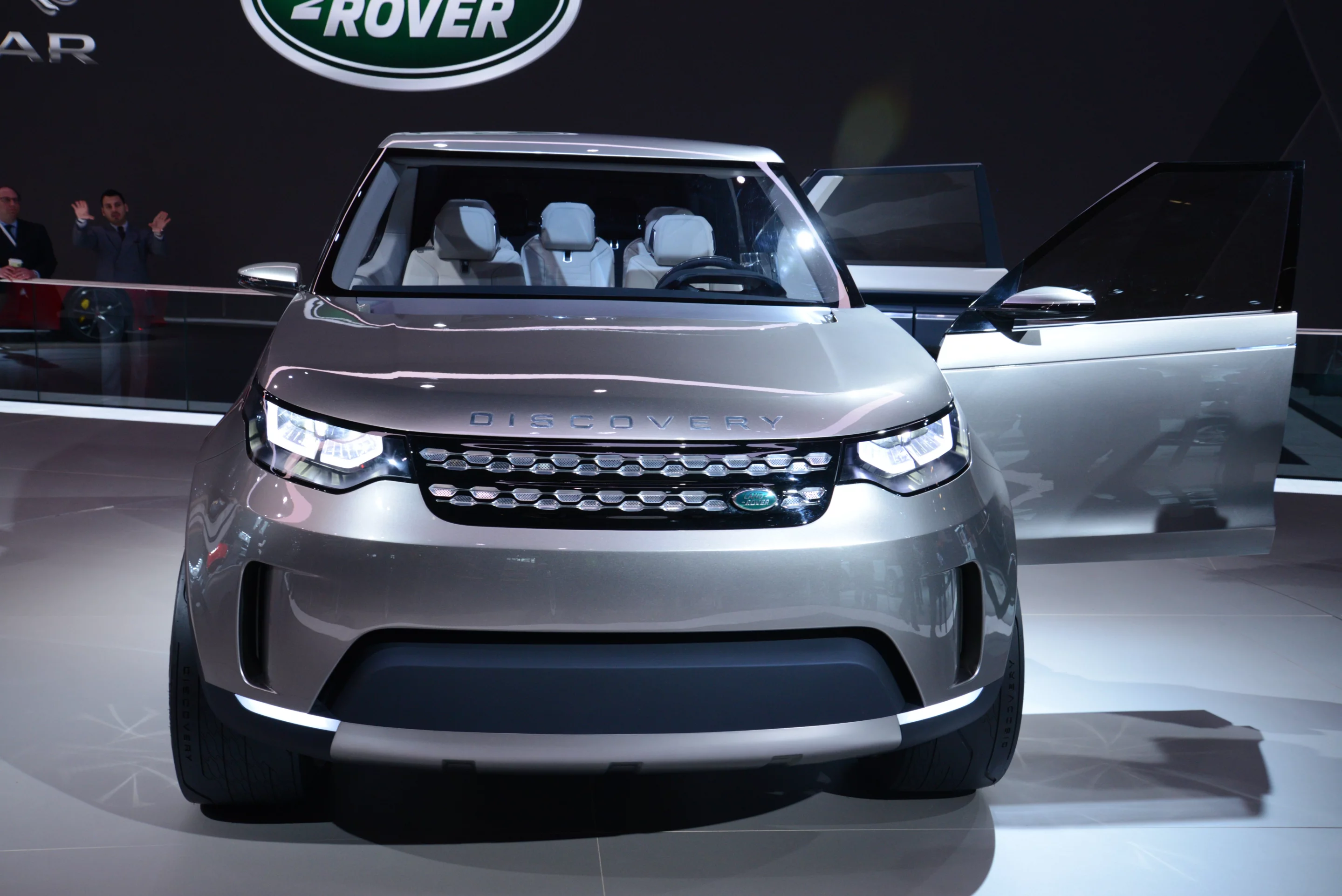 The Land Rover Discovery Vision concept has washable leather seating