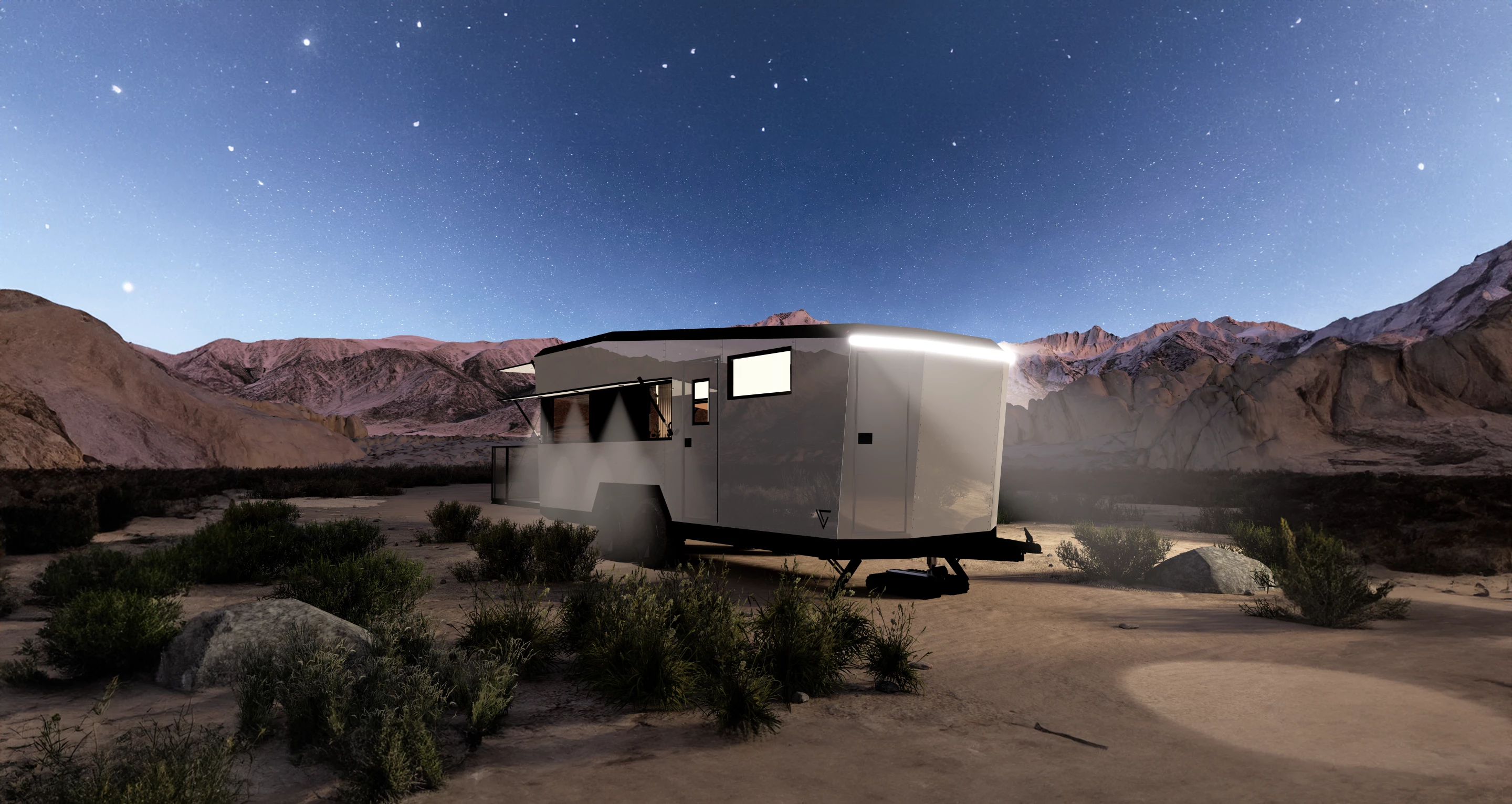 Like other Living Vehicles, the Cybertrailer is designed to excel at off-grid living