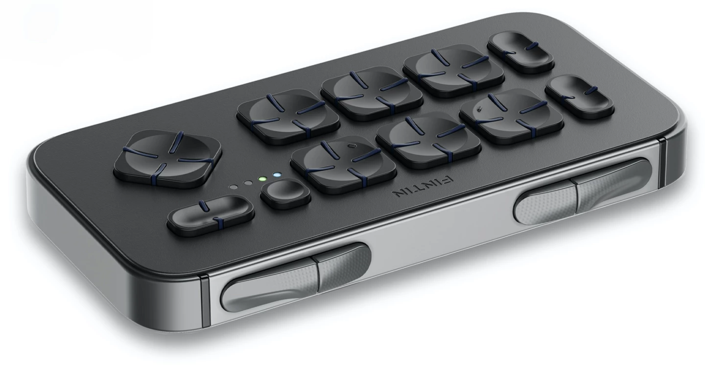 The Fintin supports multiple languages that utilize the QWERTY keyboard layout