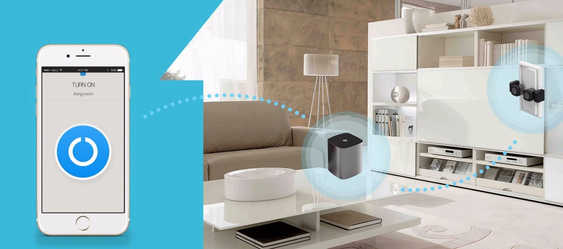 The Prota is designed to fit into living room decor