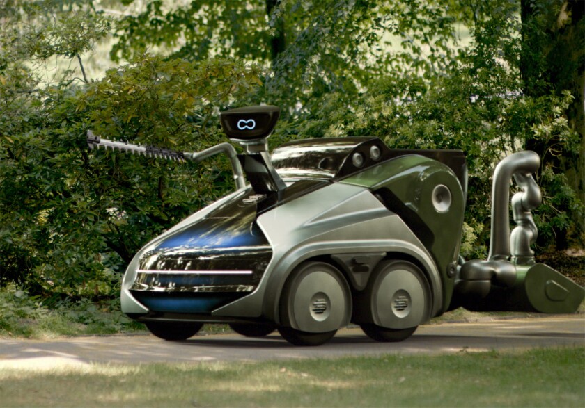 Each forward-drive module could pair with city maintenance, cargo delivery, dump truck, passenger cell and other modules throughout the day, doing the work of a number of individual vehicles