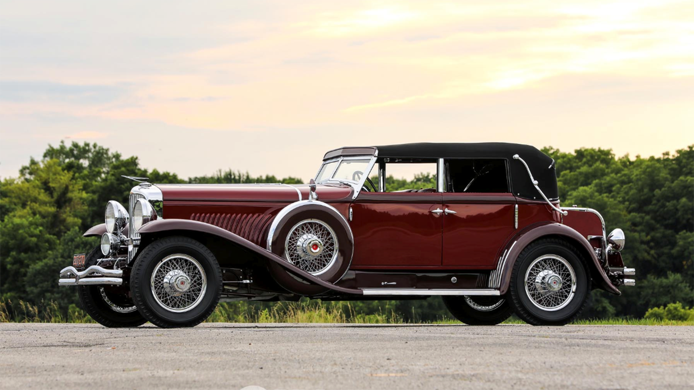 2018 Monterey Car Week Auction Report | 1931 Duesenberg Model J SWB Sport Convertible Sedan | Sold for $1,320,000 | Estimate: from $1,300,000 to $1,600,000Auction: Worldwide | Lot 53 | Official Description