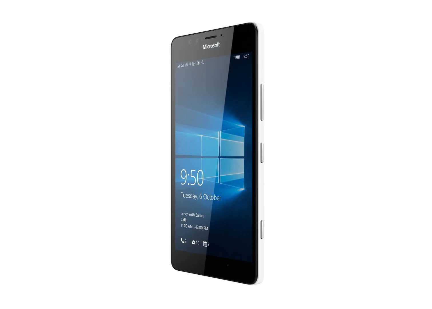 The Windows 10 lock screen