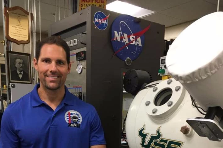 Dr. Dominic D'Agostino in his laboratory at the University of South Florida