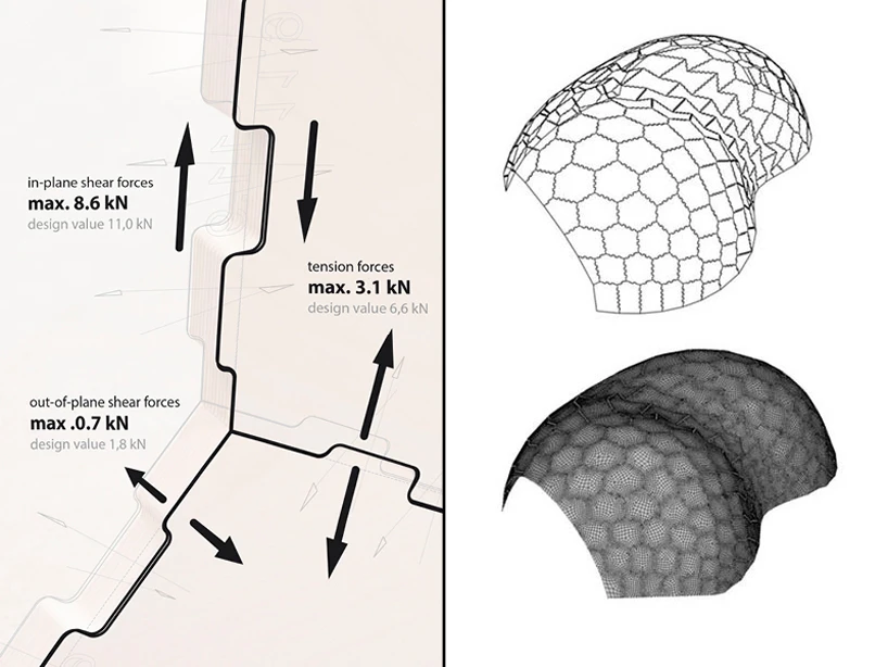 Interlocking plywood plates form the self-supporting structure (Image: ICD/ITKE/IIGS University of Stuttgart)