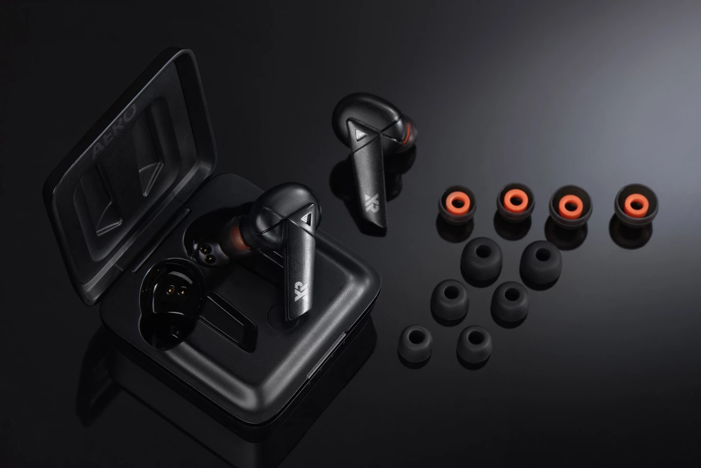 The Aeros come with six different ear tip options
