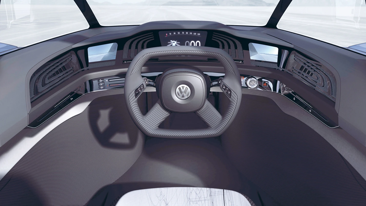 The Volkswagen L1's inteior