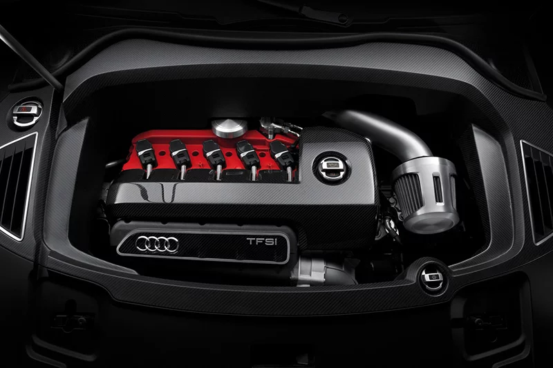 Audi Q3 RS concept engine bay
