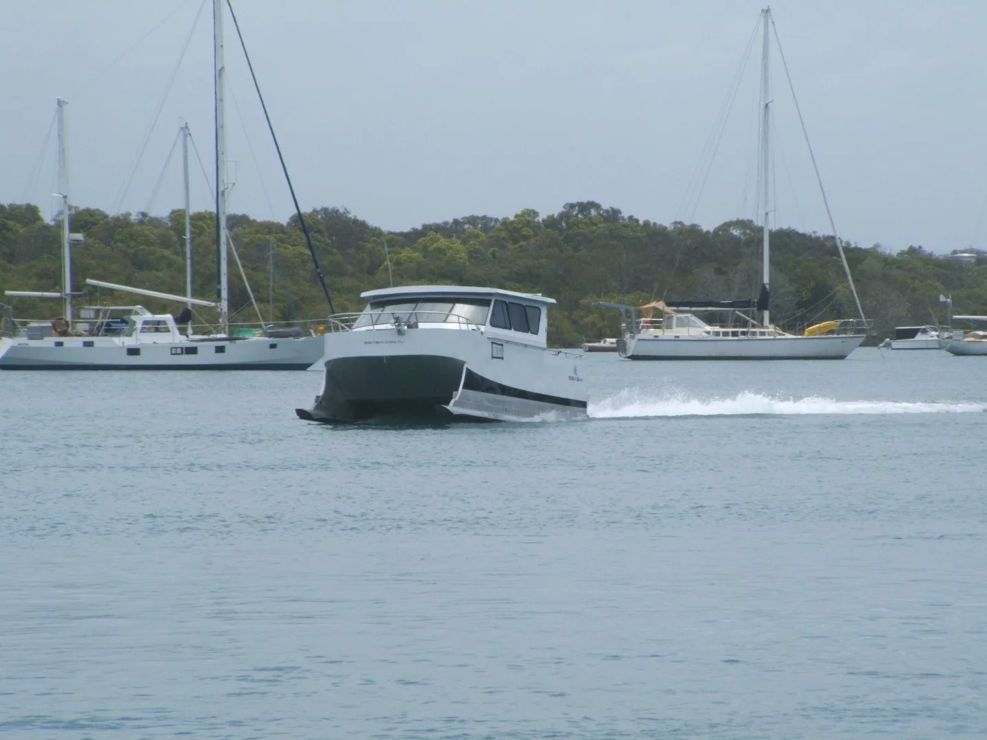 Water trials of the SeaSki on the Tweed River, near Point Danger on Australia's east coast
