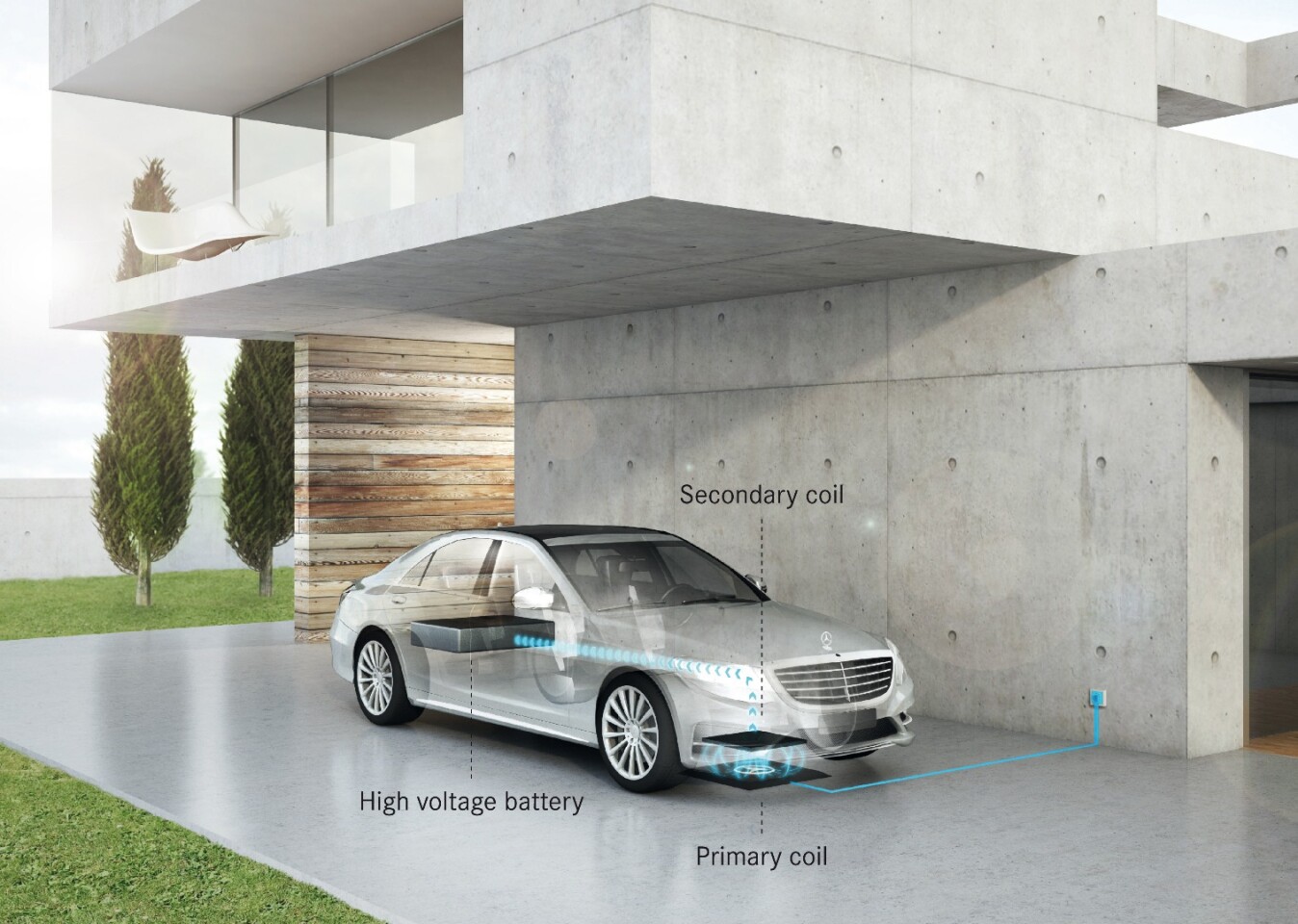 The wireless charging system will launch on the S500e next year