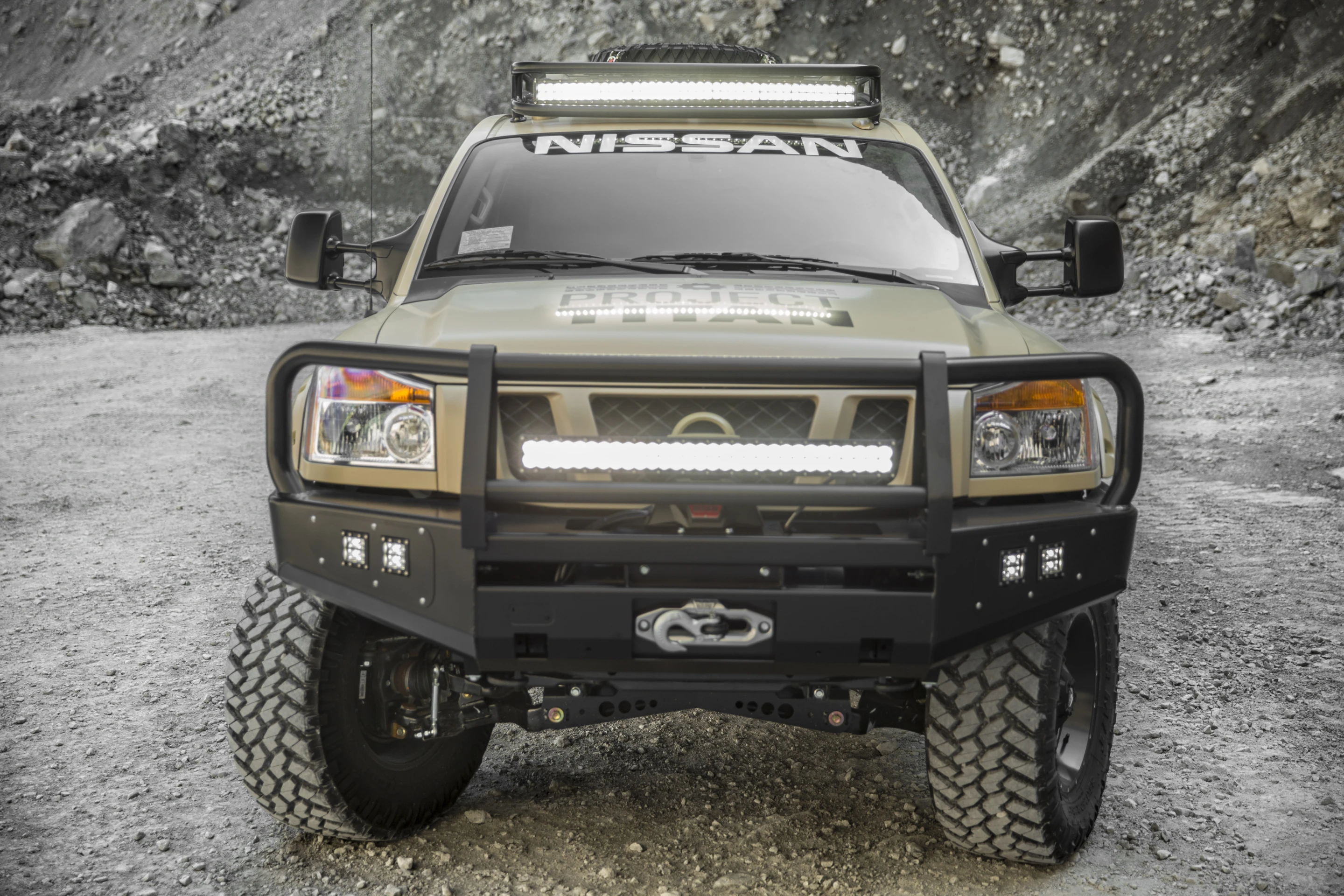 The Project Titan has two front LED light bars
