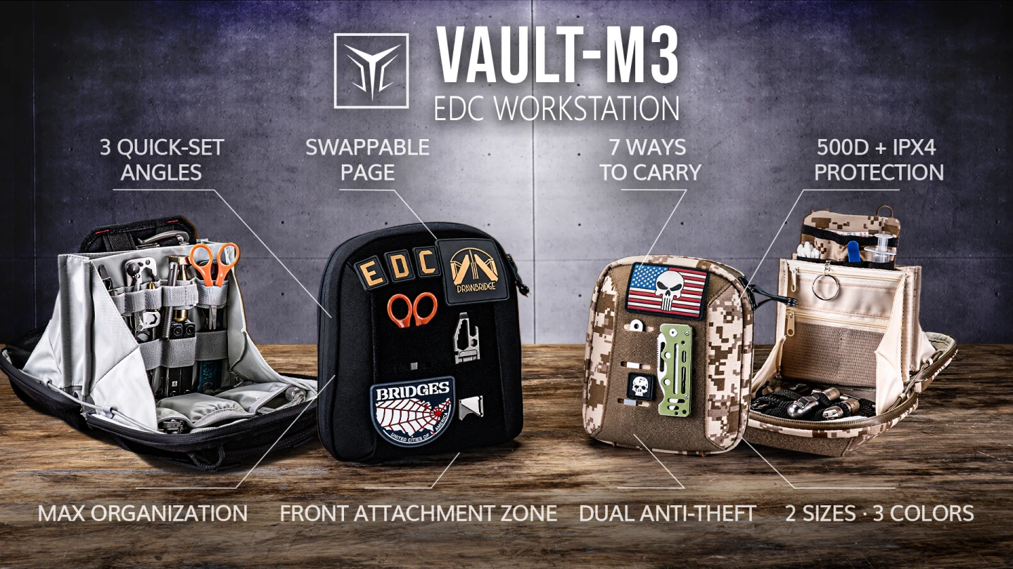 Breakdown of the Vault M3's main feature set