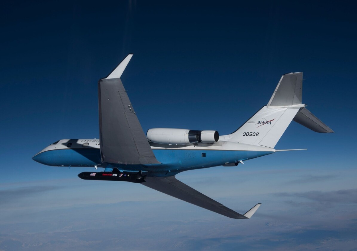 X-60A attached to its mothership