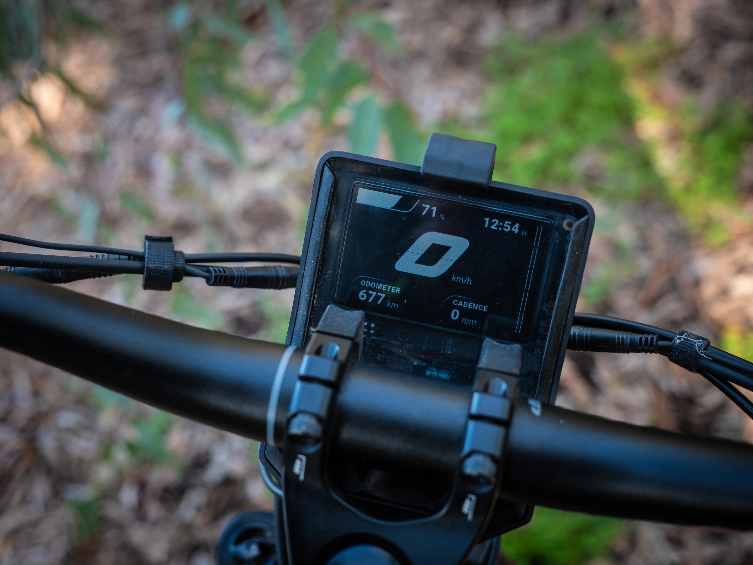 Underneath the phone mount lives a basic dash that works just fine in everyday riding