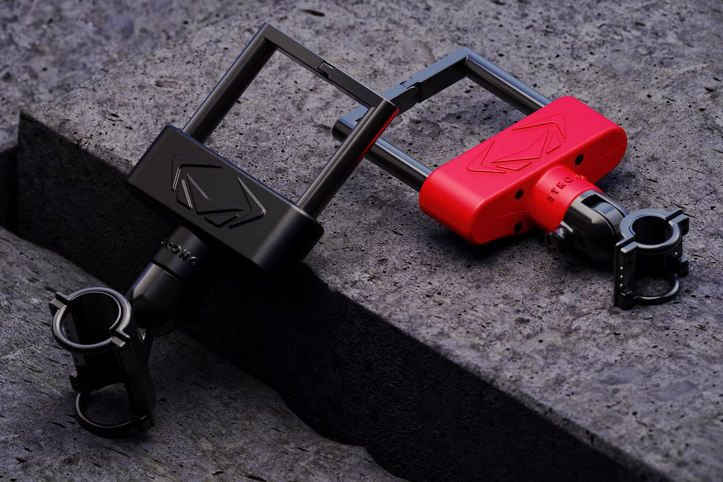 The V-160 (black) alongside the scooter-specific T-160 (red)