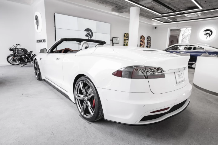 Ares Design creates a one-off Tesla Model S two-door convertible