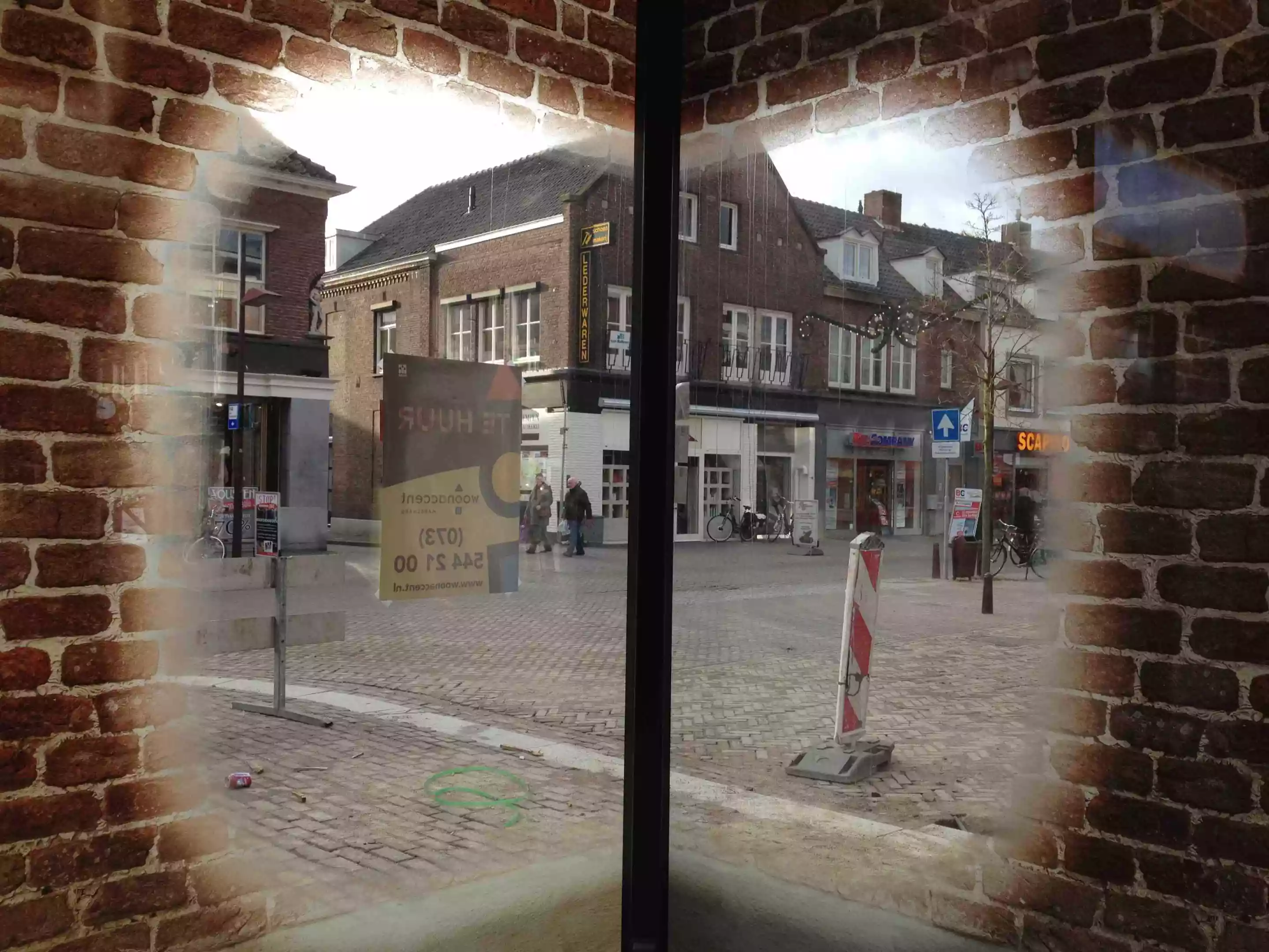 The image of a typical local farm building has been fritted into the glass (Photo: MVRDV)