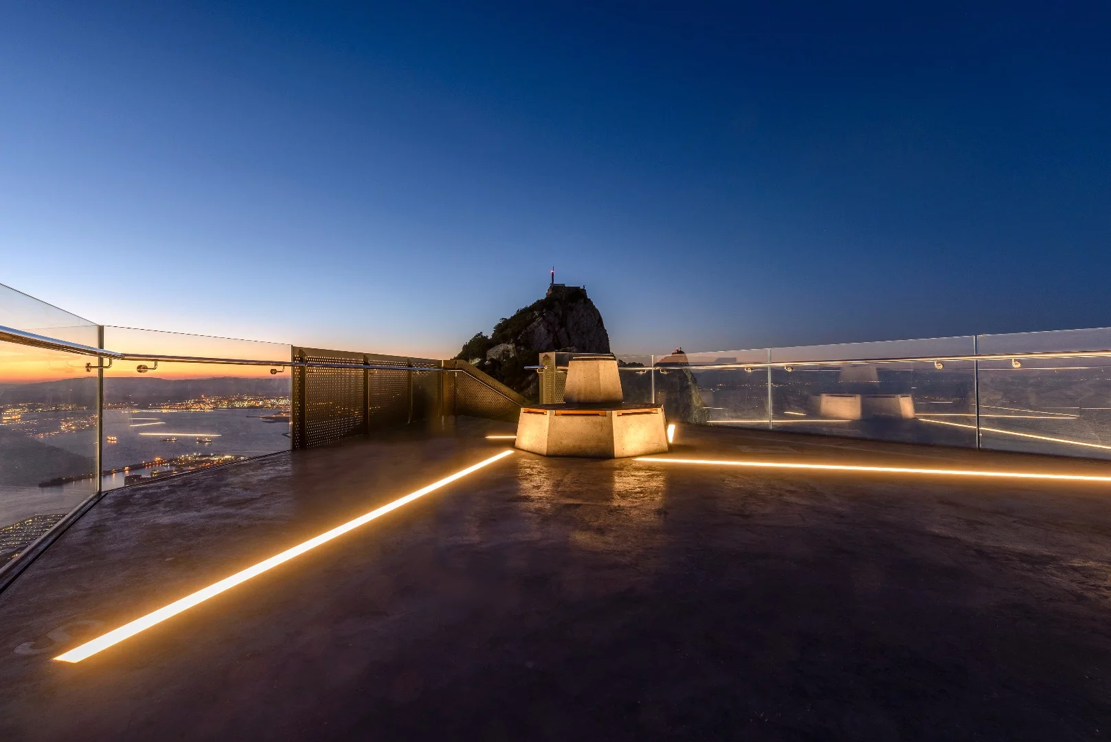 The Skywalk is located in the Upper Rock Nature Reserve