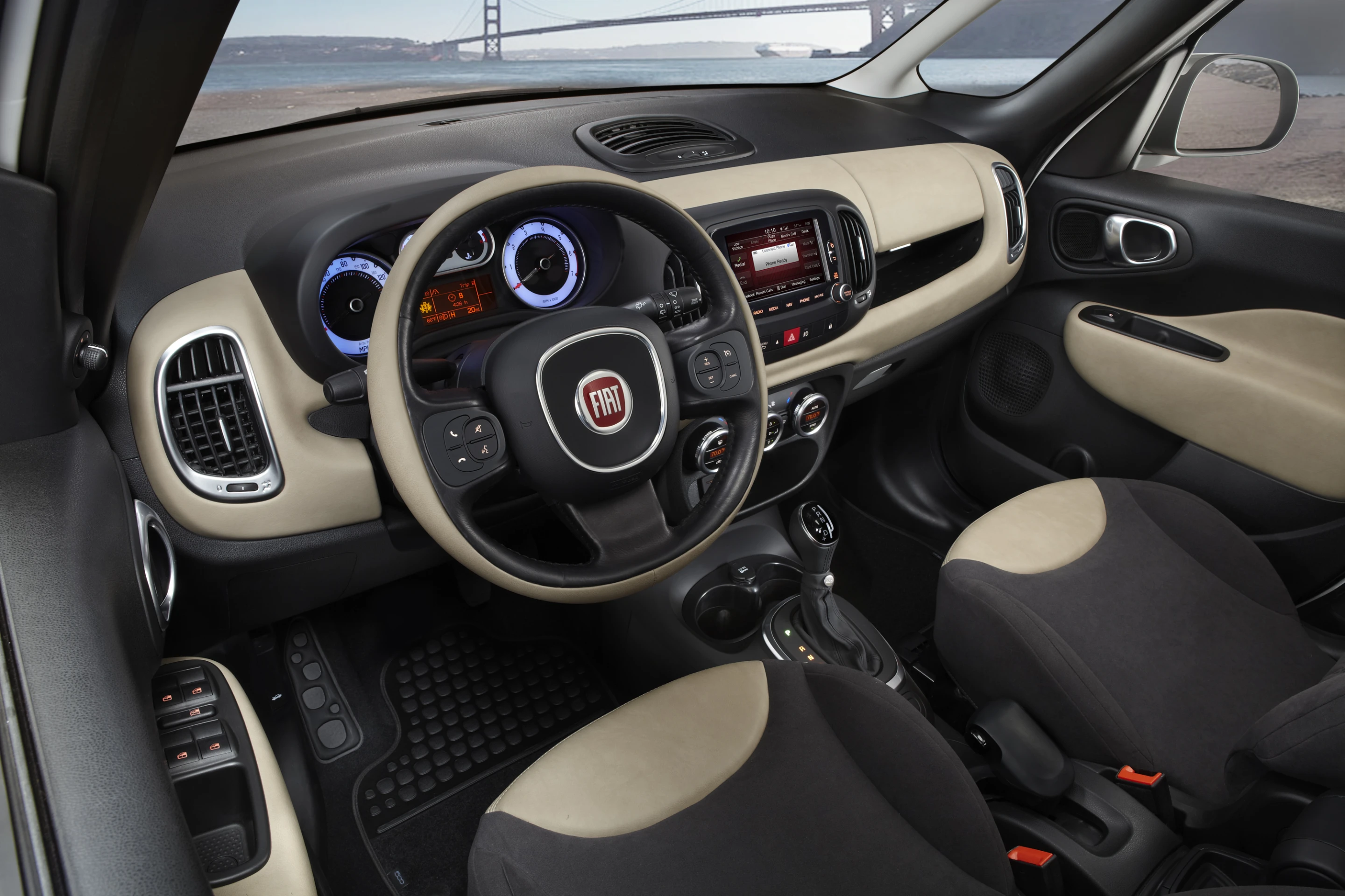 A view of the 500L's interior